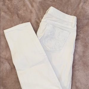 Tory Burch 💛 white skinny jeans